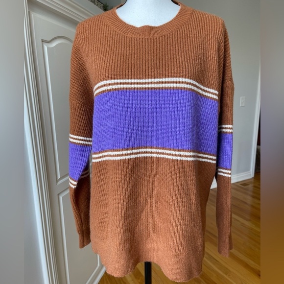 Lumiere size large long sleeve sweater crew neck work cozy modest Autumn  EUC - Picture 9 of 12